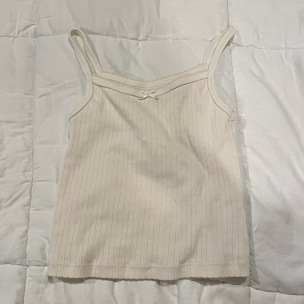 brandy melville belle cream tank